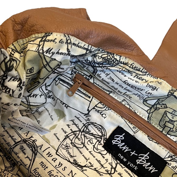 Barr + Barr New York Tan Leather Shoulder Bag - Picture 14 of 16